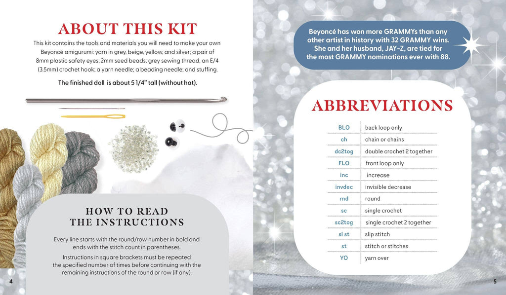 Unofficial Beyonce Book & Crochet Kit