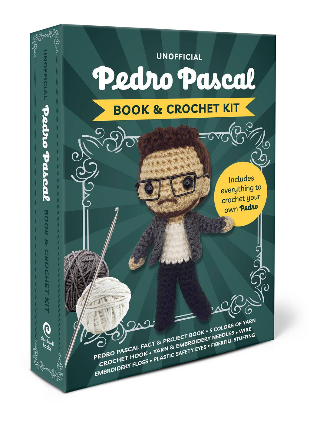 Unofficial Pedro Pascal Book and Crochet Kit
