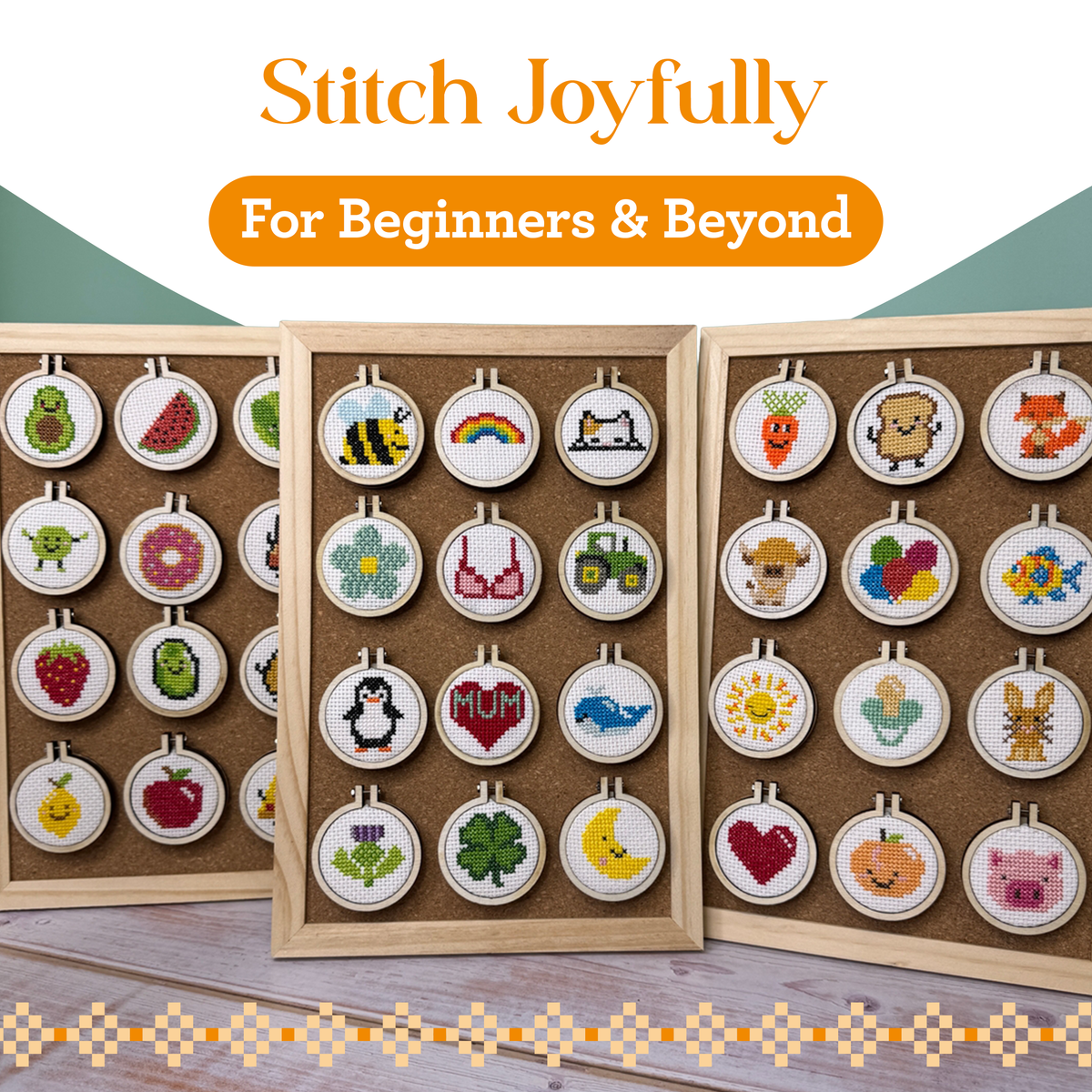Jack of All Lanterns Mini Matchbox Cross Stitch Kit