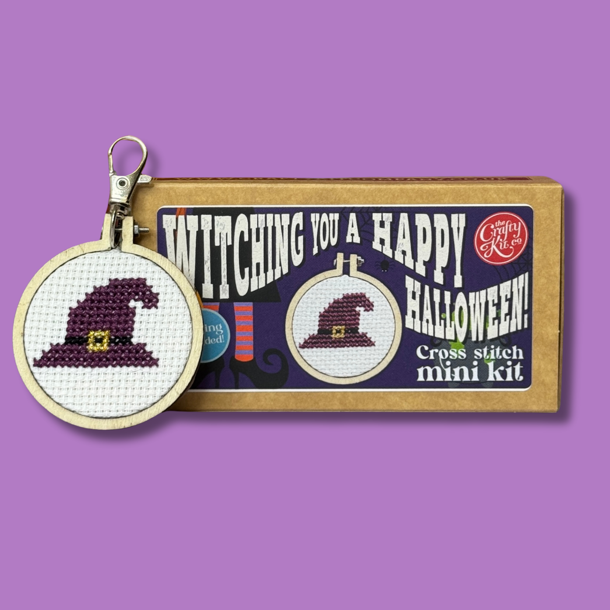 Witching a Happy Halloween Mini Matchbox Cross Stitch Kit