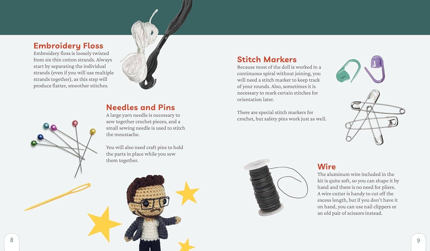 Unofficial Pedro Pascal Book and Crochet Kit