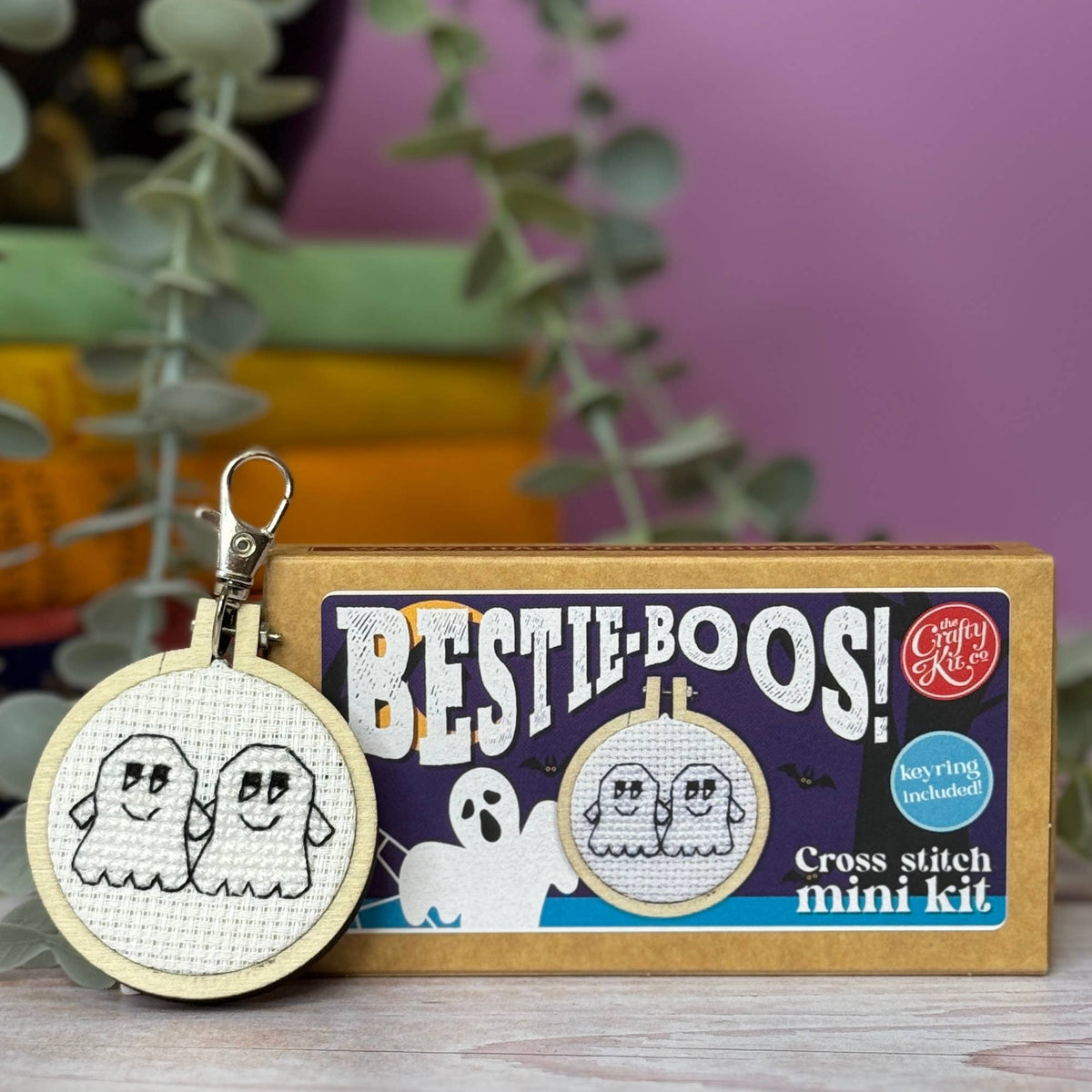 Bestie-Boos! Mini Matchbox Cross Stitch Kit