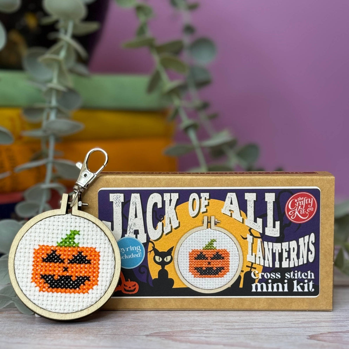 Jack of All Lanterns Mini Matchbox Cross Stitch Kit