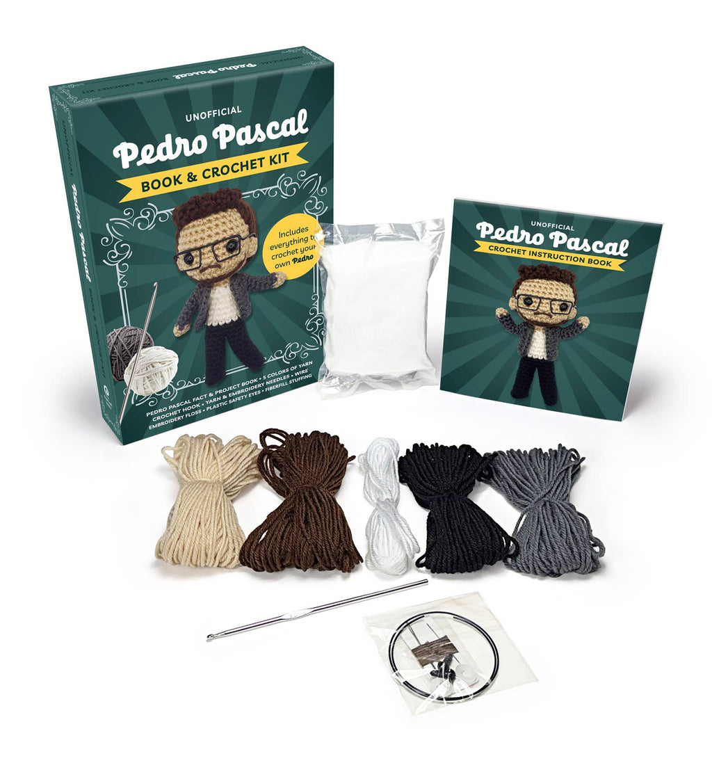 Unofficial Pedro Pascal Book and Crochet Kit