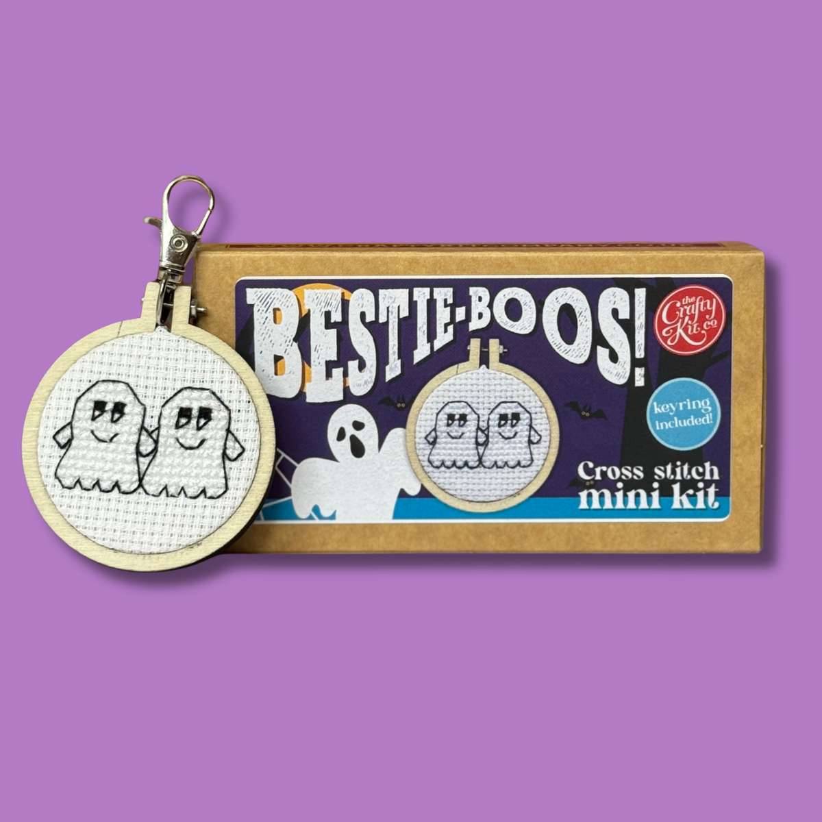 Bestie-Boos! Mini Matchbox Cross Stitch Kit