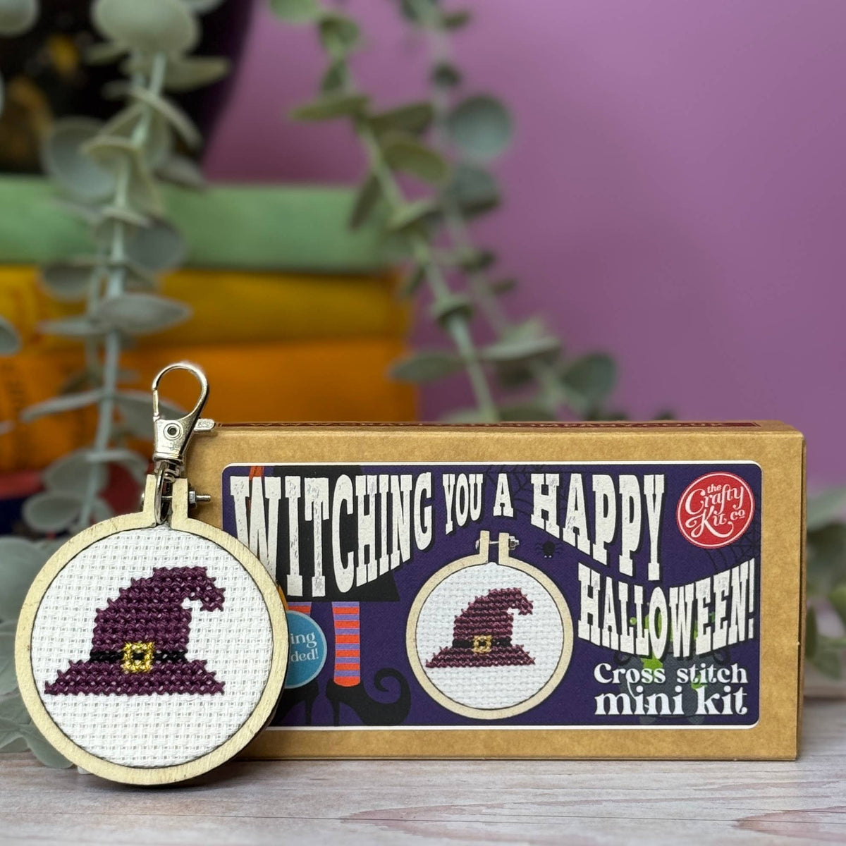 Witching a Happy Halloween Mini Matchbox Cross Stitch Kit