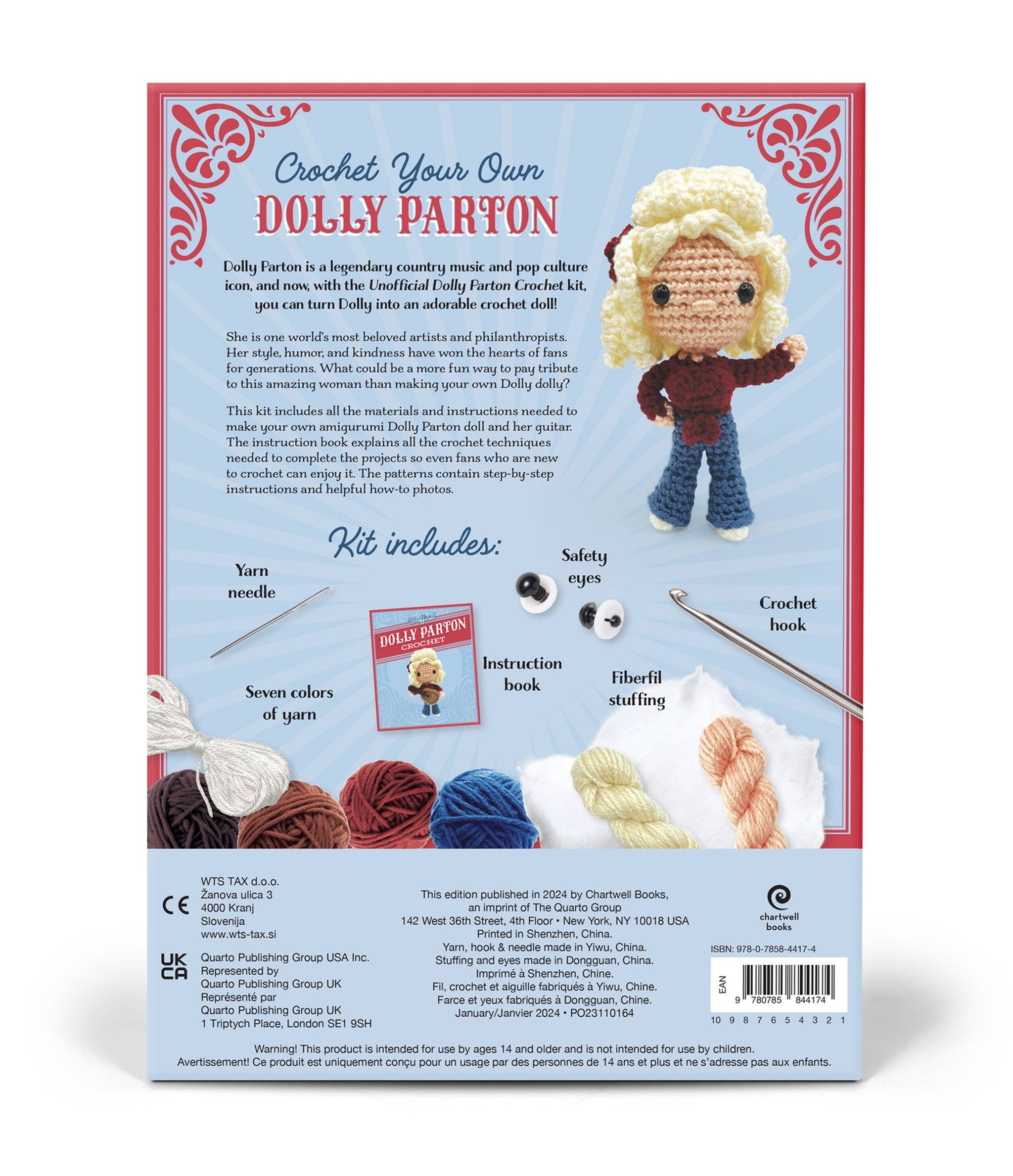 Unofficial Dolly Parton Book & Crochet Kit