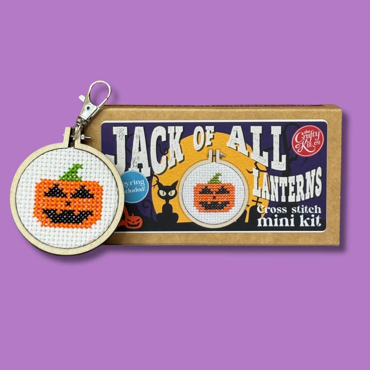 Jack of All Lanterns Mini Matchbox Cross Stitch Kit