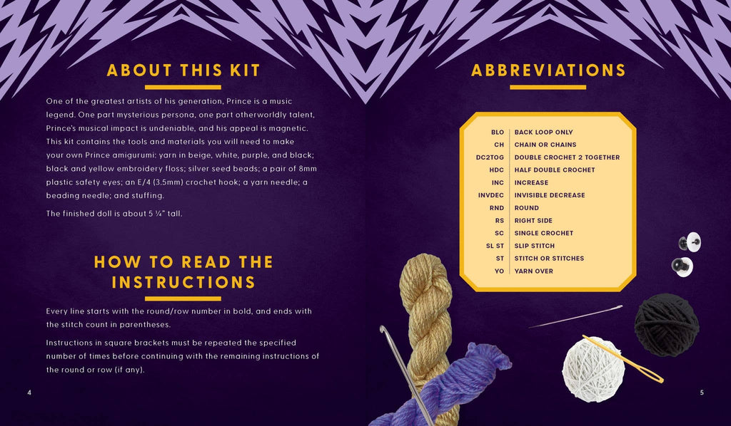 Unofficial Prince Book & Crochet Kit